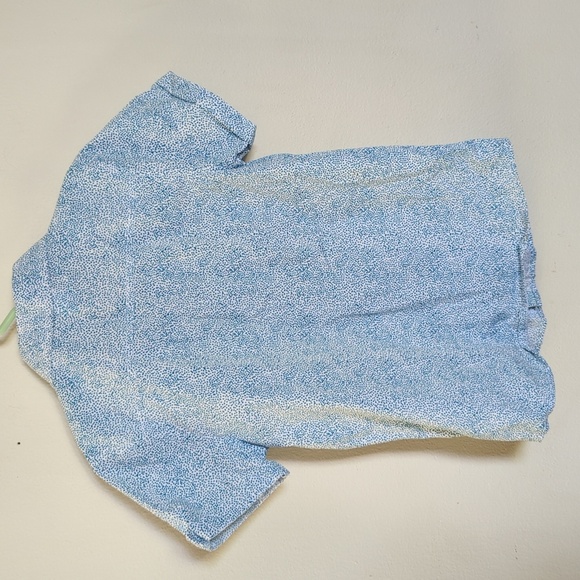 Crazy 8 Boys Button-down Short-Sleeve Cotton Shirt Wood Buttons Dots Size S 5/6 - Picture 4 of 4